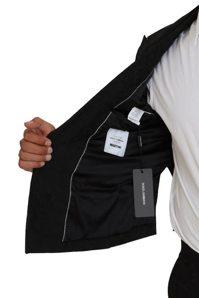 Dolce & Gabbana Schwarzer Polyester Herren 2 Stück MARTINI Anzug