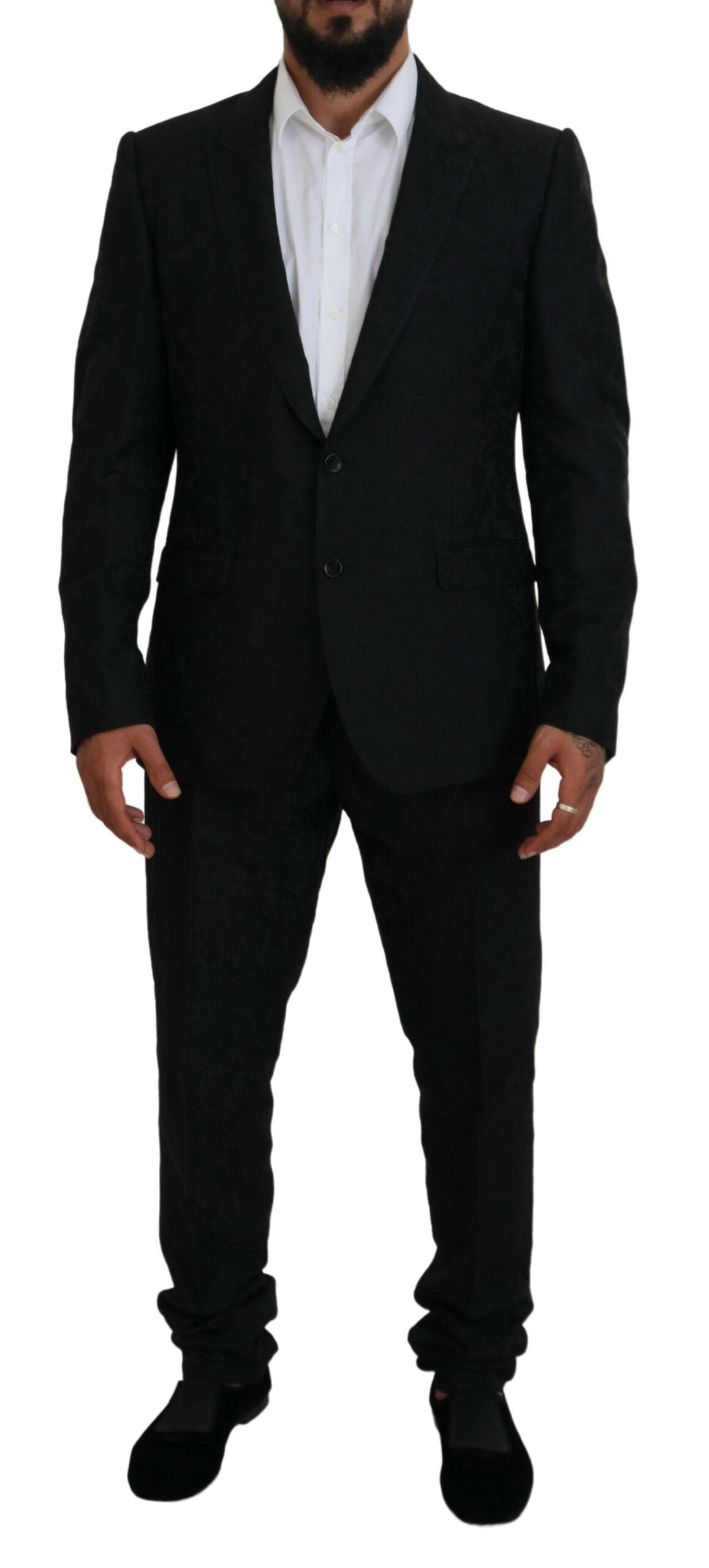 Dolce & Gabbana Schwarzer einreihiger 2-teiliger MARTINI Anzug