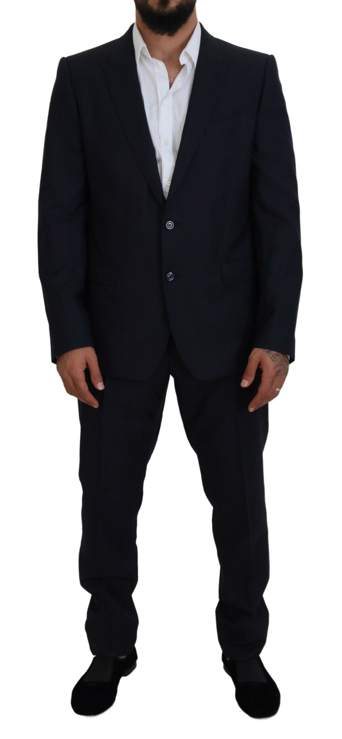 Dolce & Gabbana Blauer einreihiger 2-teiliger MARTINI Anzug