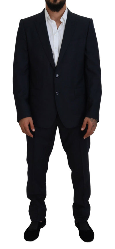 Dolce & Gabbana Blauer einreihiger 2-teiliger MARTINI Anzug