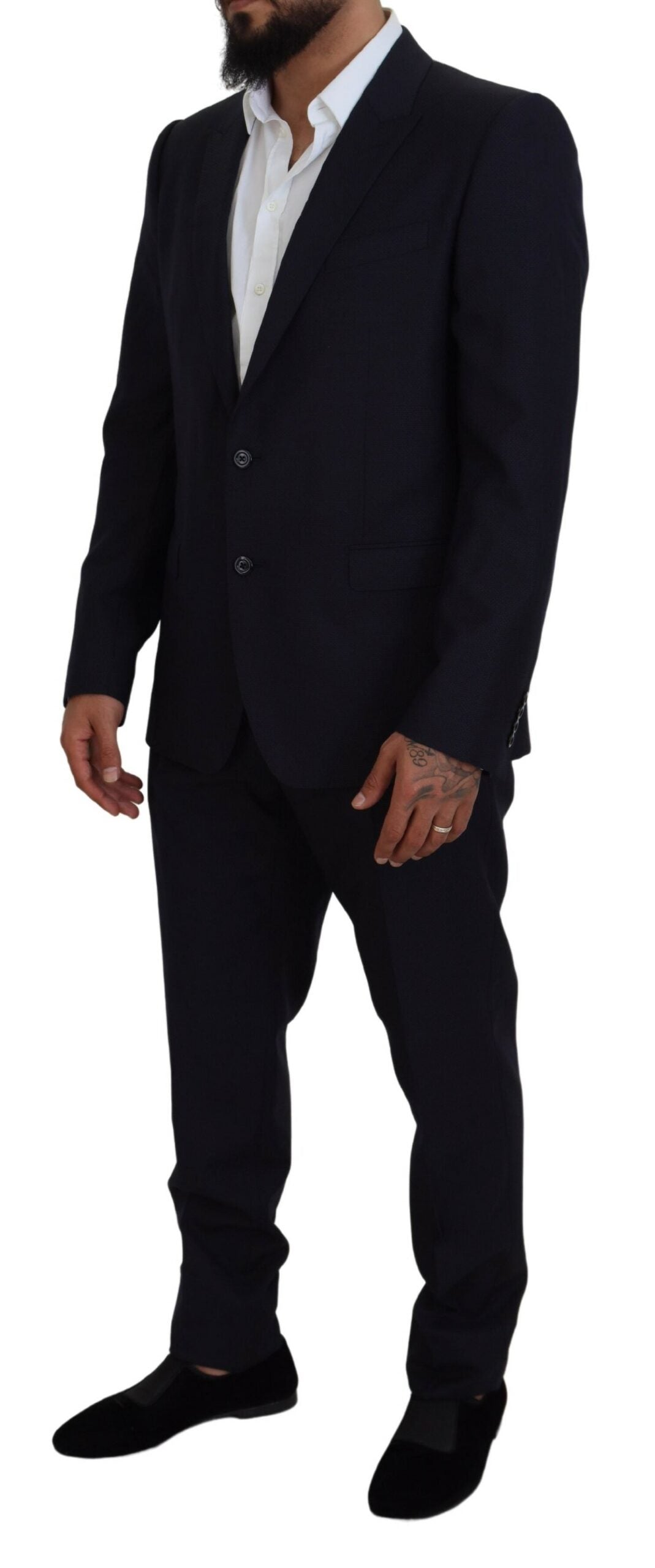 Dolce & Gabbana Blauer einreihiger 2-teiliger MARTINI Anzug
