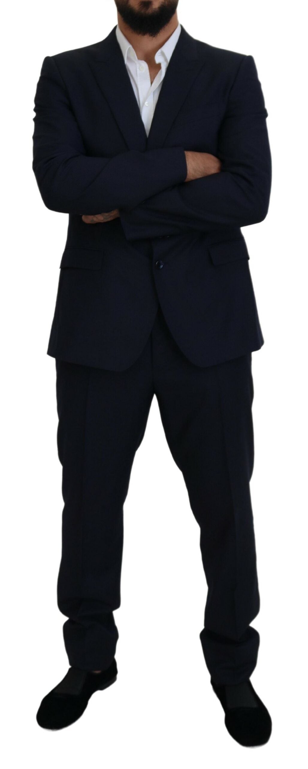 Dolce & Gabbana Blauer einreihiger 2-teiliger MARTINI Anzug
