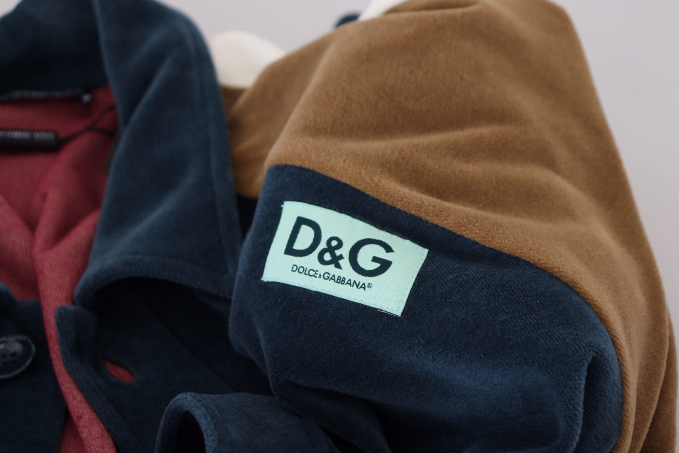 Dolce & Gabbana Multicolor Pullover mit Kragen aus Baumwolle