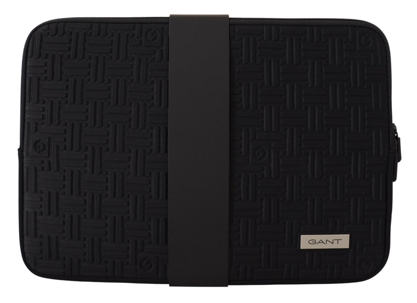 Gant Schwarzes gepolstertes Etui Tasche Zipper Cover Sleeve Case