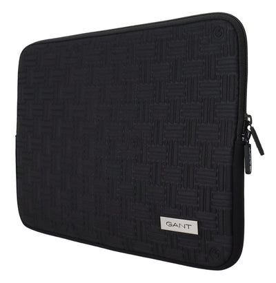 Gant Schwarzes gepolstertes Etui Tasche Zipper Cover Sleeve Case