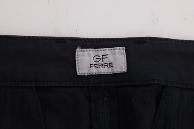 GF Ferre Blaue Baumwoll-Stretch-Chino-Hose