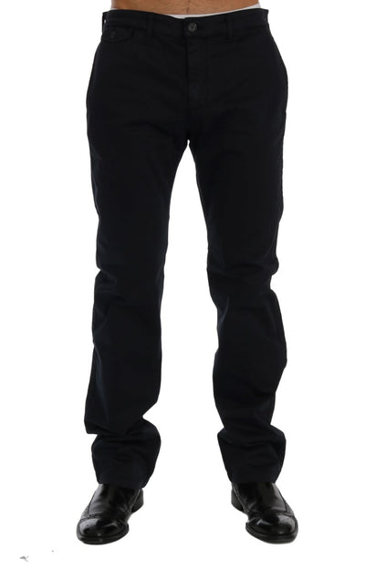 GF Ferre Blaue Baumwoll-Stretch-Chino-Hose