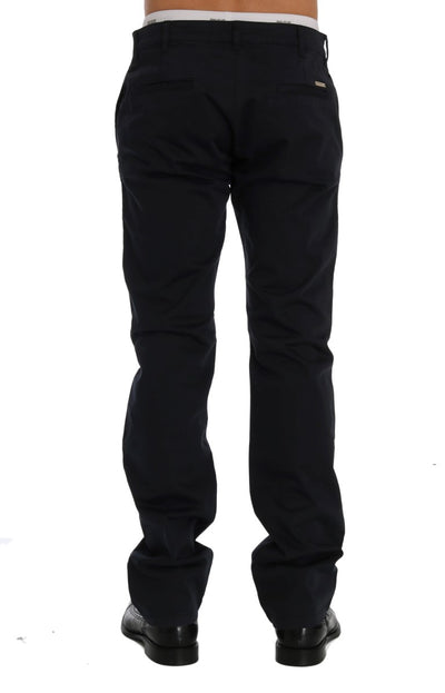 GF Ferre Blaue Baumwoll-Stretch-Chino-Hose