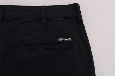 GF Ferre Blaue Baumwoll-Stretch-Chino-Hose