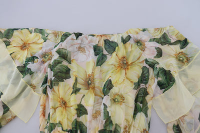 Dolce & Gabbana Langes Maxikleid mit Blumendruck aus Seide in mehreren Farben