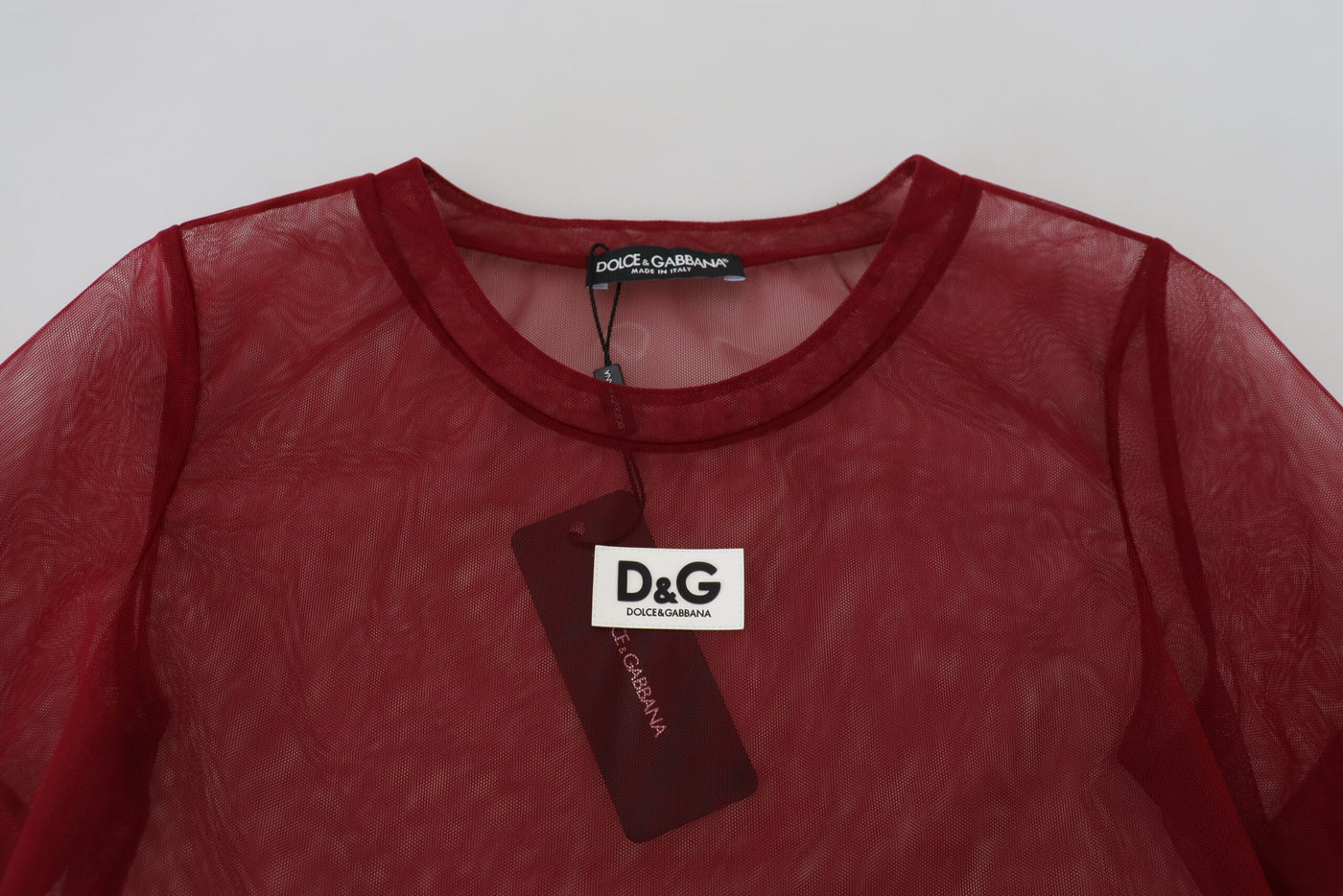 Dolce & Gabbana Kastanienbraunes zweilagiges Shift-Minikleid aus Nylon