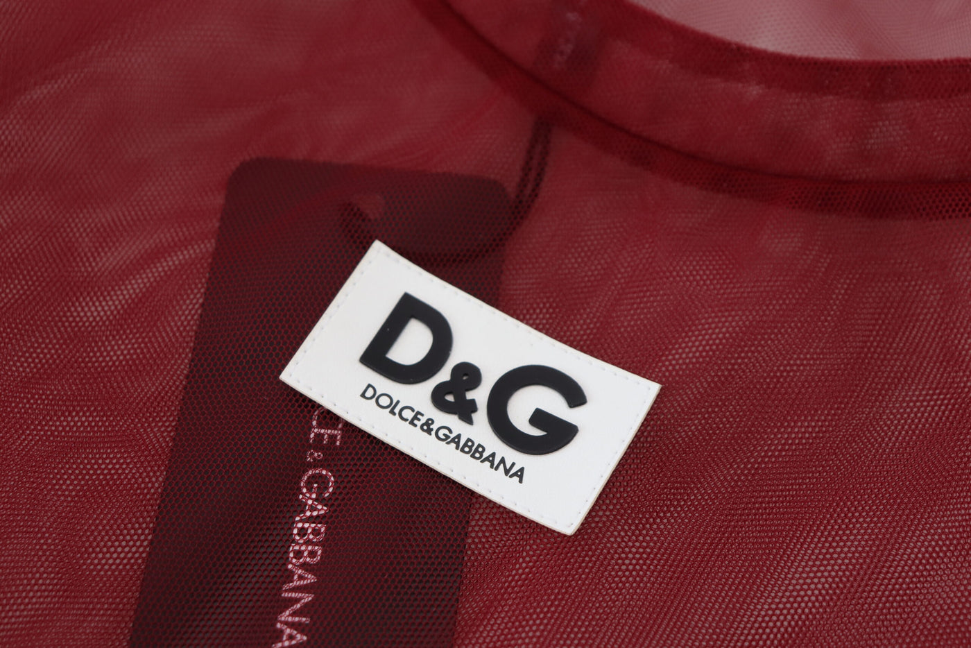 Dolce & Gabbana Kastanienbraunes zweilagiges Shift-Minikleid aus Nylon