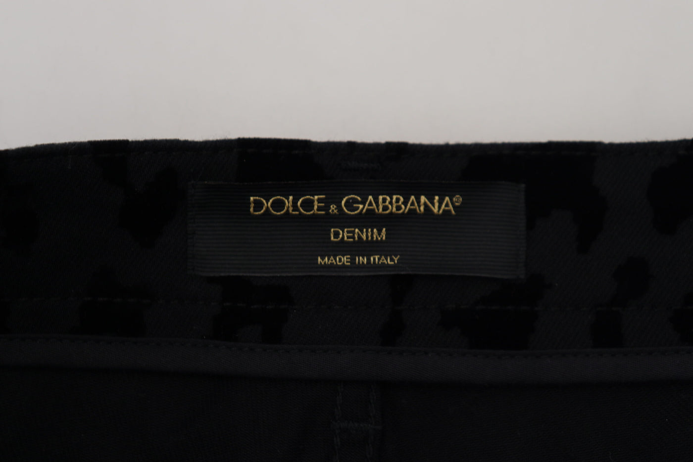 Dolce & Gabbana Schwarze Denim Baumwolle Stretch Hot Pants Shorts