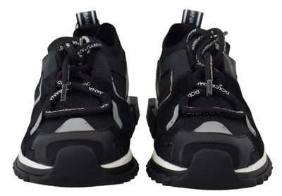 Dolce & Gabbana Schwarz Mesh Sorrento Trekking Turnschuhe Schuhe