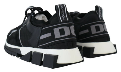 Dolce & Gabbana Schwarz Mesh Sorrento Trekking Turnschuhe Schuhe