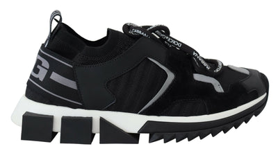 Dolce & Gabbana Schwarz Mesh Sorrento Trekking Turnschuhe Schuhe