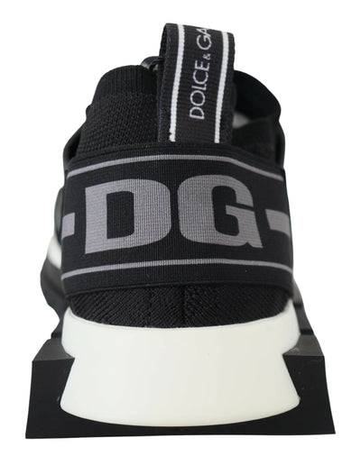 Dolce & Gabbana Schwarz Mesh Sorrento Trekking Turnschuhe Schuhe