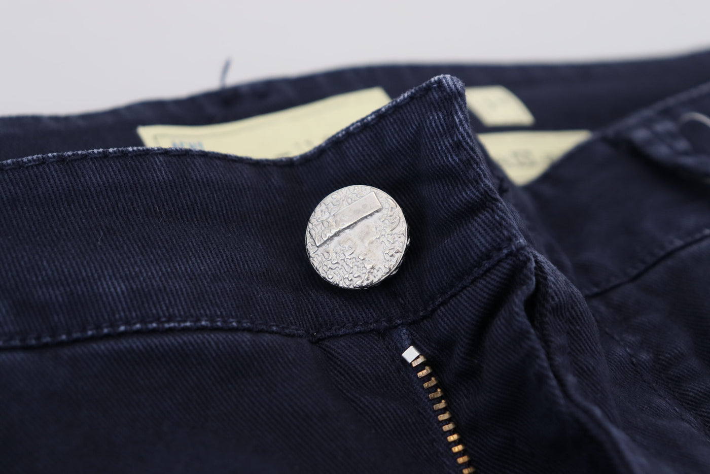 Acht Blaue Baumwolle Tapered Slim Fit Herren Casual Denim Jeans