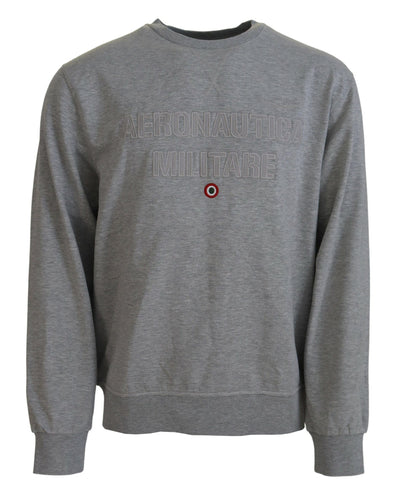 Aeronautica Militare Grauer Herren Pullover Sweatshirt Pullover