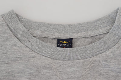 Aeronautica Militare Grauer Herren Pullover Sweatshirt Pullover