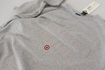 Aeronautica Militare Grauer Herren Pullover Sweatshirt Pullover