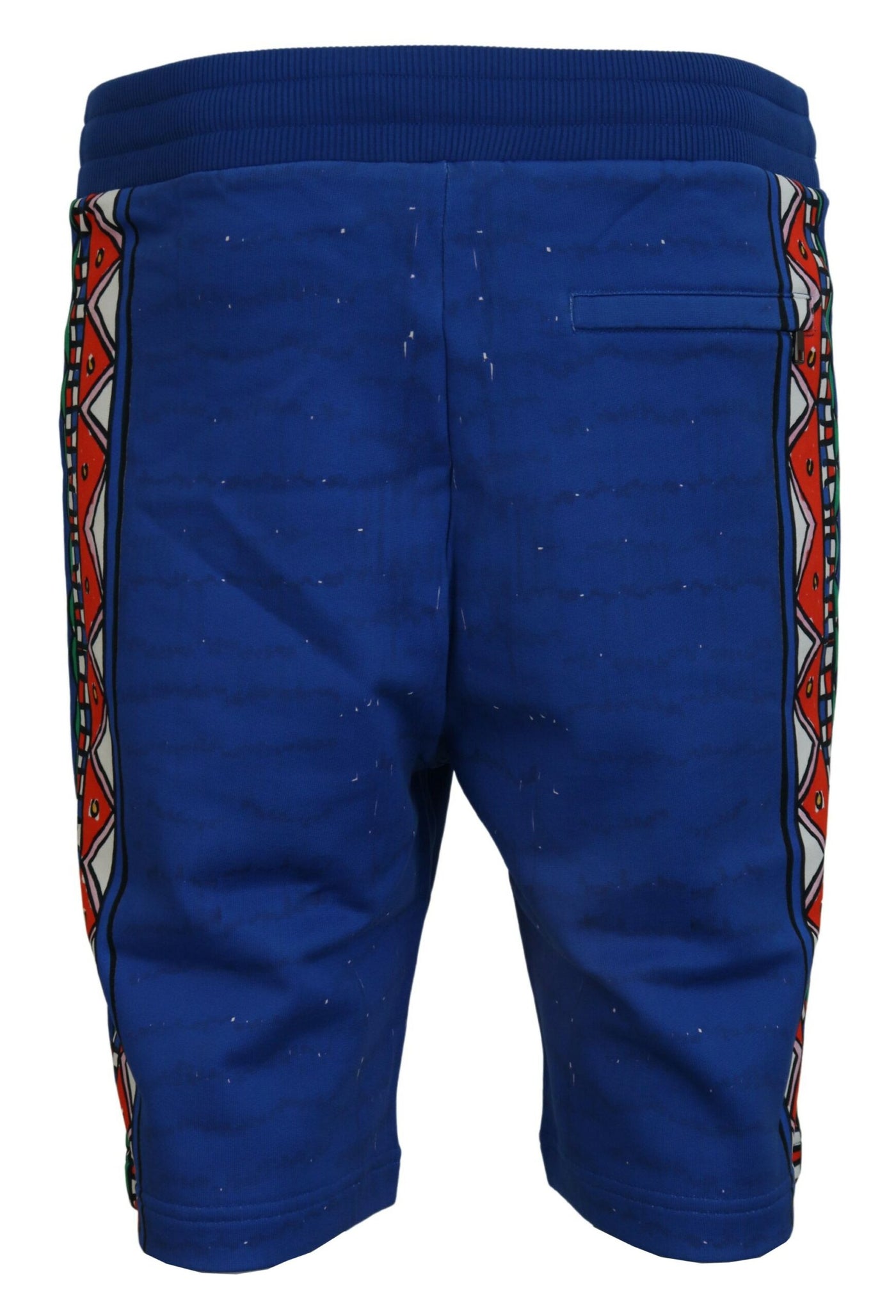 Dolce & Gabbana Bedruckte Bermudashorts aus blauer Baumwolle