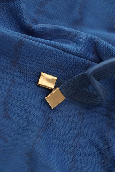 Dolce & Gabbana Bedruckte Bermudashorts aus blauer Baumwolle