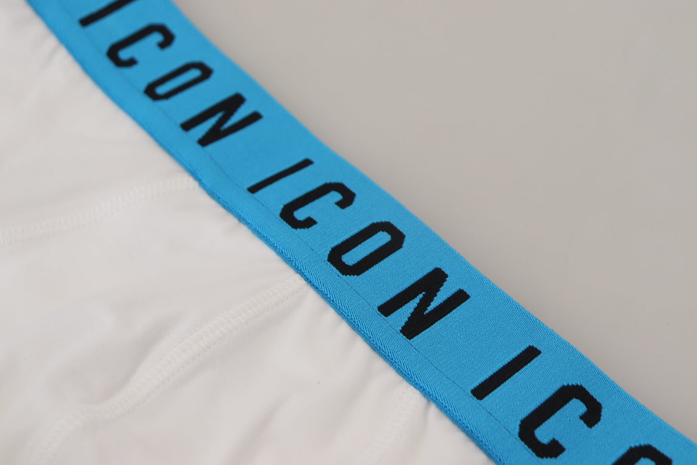 Dsquared² Weiße Icon Logo Baumwolle Stretch Männer Slip Unterwäsche