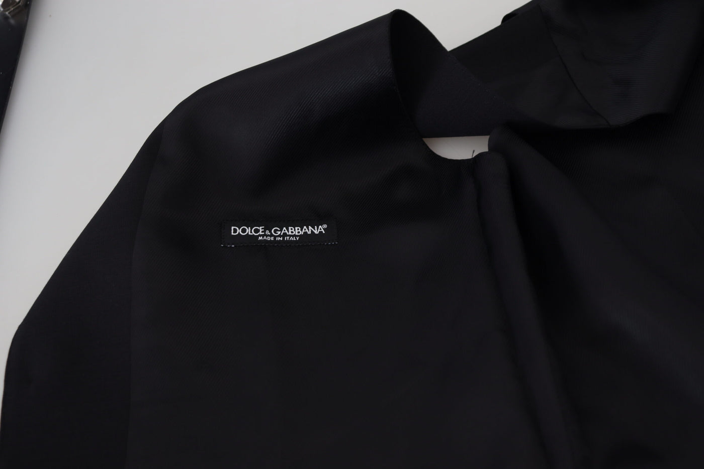 Dolce & Gabbana Schwarze Schurwollweste Formelle Weste