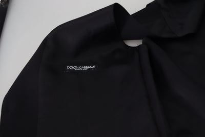 Dolce & Gabbana Schwarze Schurwollweste Formelle Weste