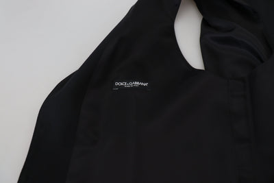 Dolce & Gabbana Schwarze Schurwollweste Formelle Weste