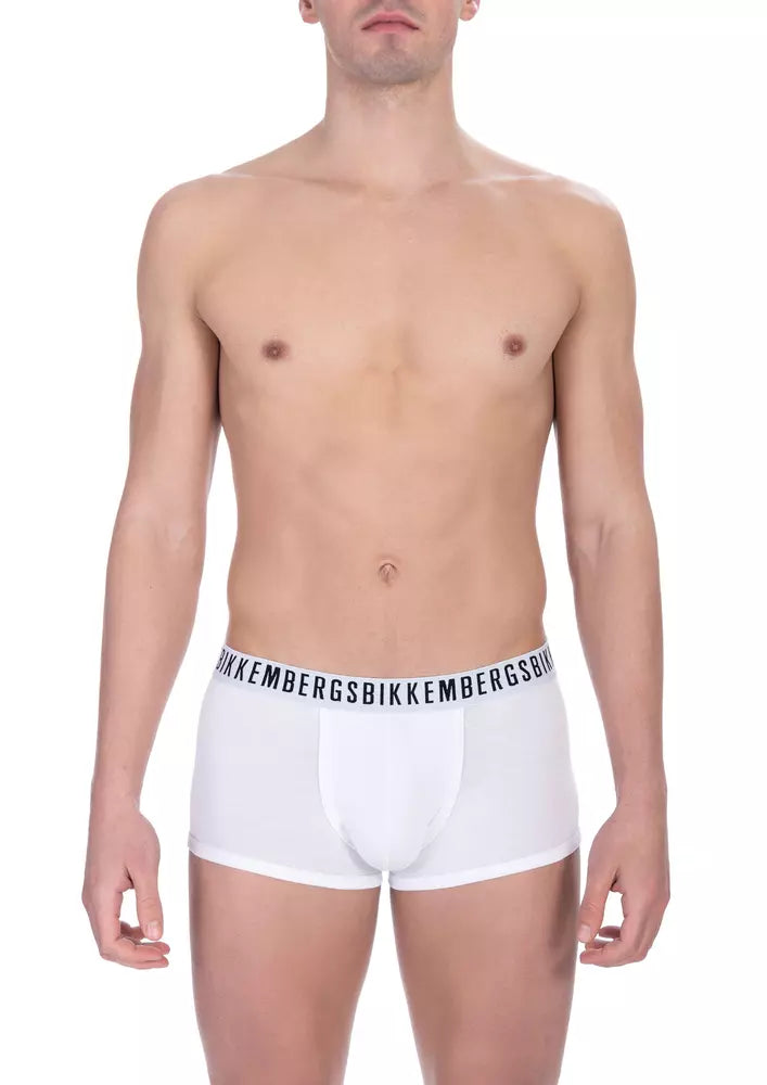 Bikkembergs Weiß Baumwolle Männer Unterwäsche Trunk Duo