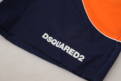 Dsquared² Multicolor Logo Print Herren Bademode Badehose kurz