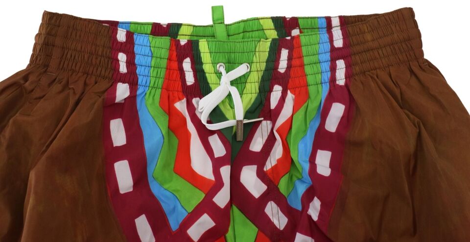Dsquared² Mehrfarbig bedruckte Herren Bademode Badehose kurz