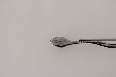 Dolce & Gabbana Silber Messing Kristall Spilla Serpente Brosche Pin