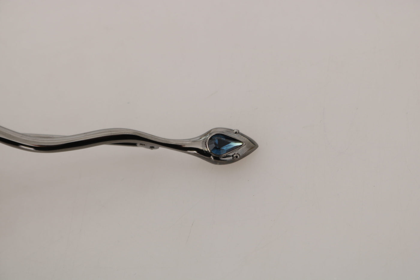 Dolce & Gabbana Silber Messing Kristall Spilla Serpente Brosche Pin