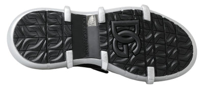 Dolce & Gabbana Schwarz Nylon Galileo High Top Turnschuhe Schuhe