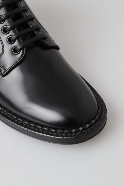 Dolce & Gabbana Schwarze Leder Herren Kurzstiefel Schnürschuhe
