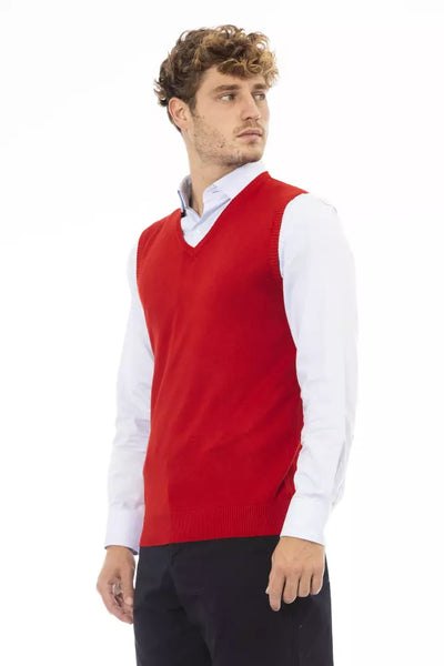 Alpha Studio Rote Viskose Männer Jacke