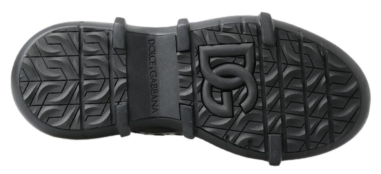 Dolce & Gabbana Schwarze Lederstiefel für die Freizeit