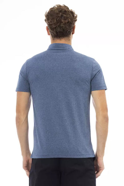 Baldinini Trend Blaues Baumwoll-Poloshirt für Männer