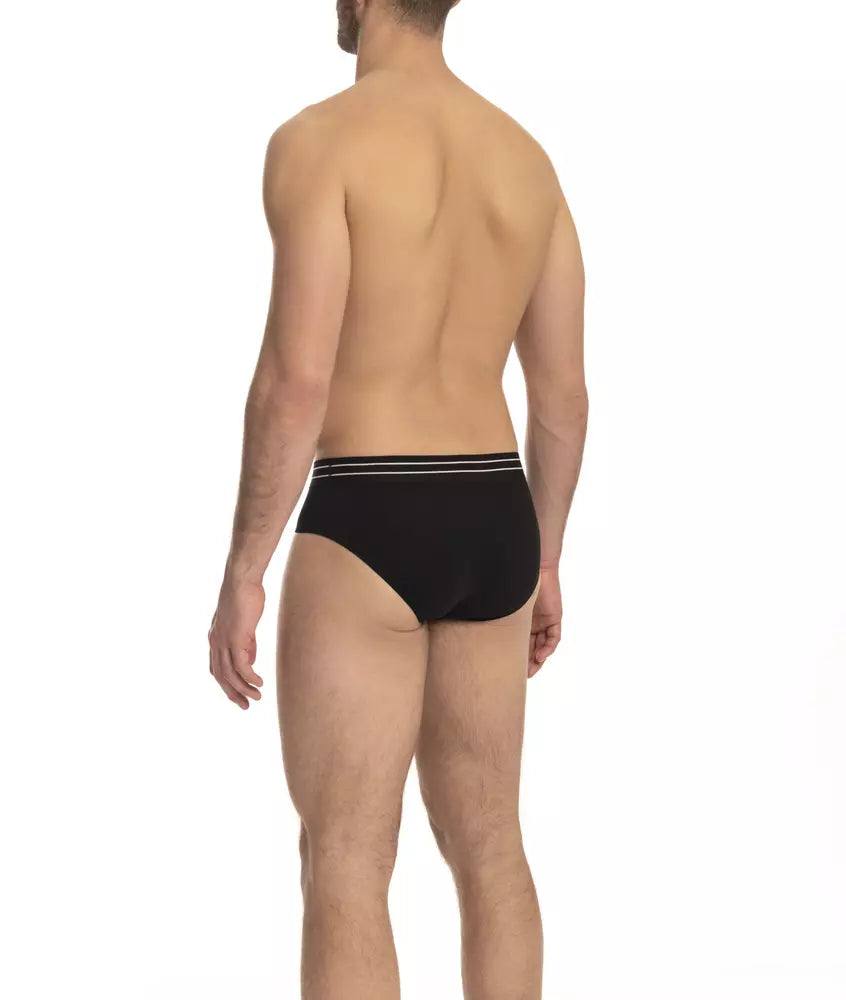 Cavalli Class Schwarz Baumwolle Männer Unterwäsche Tri-Pack