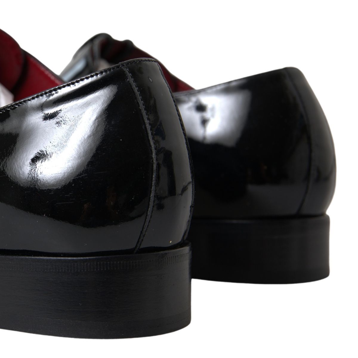 Dolce & Gabbana Schwarze Lackleder-Schuhe