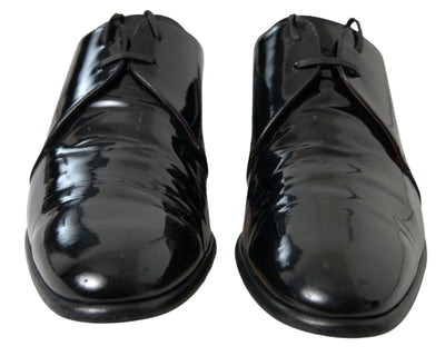 Dolce & Gabbana Schwarze Lackleder-Schuhe