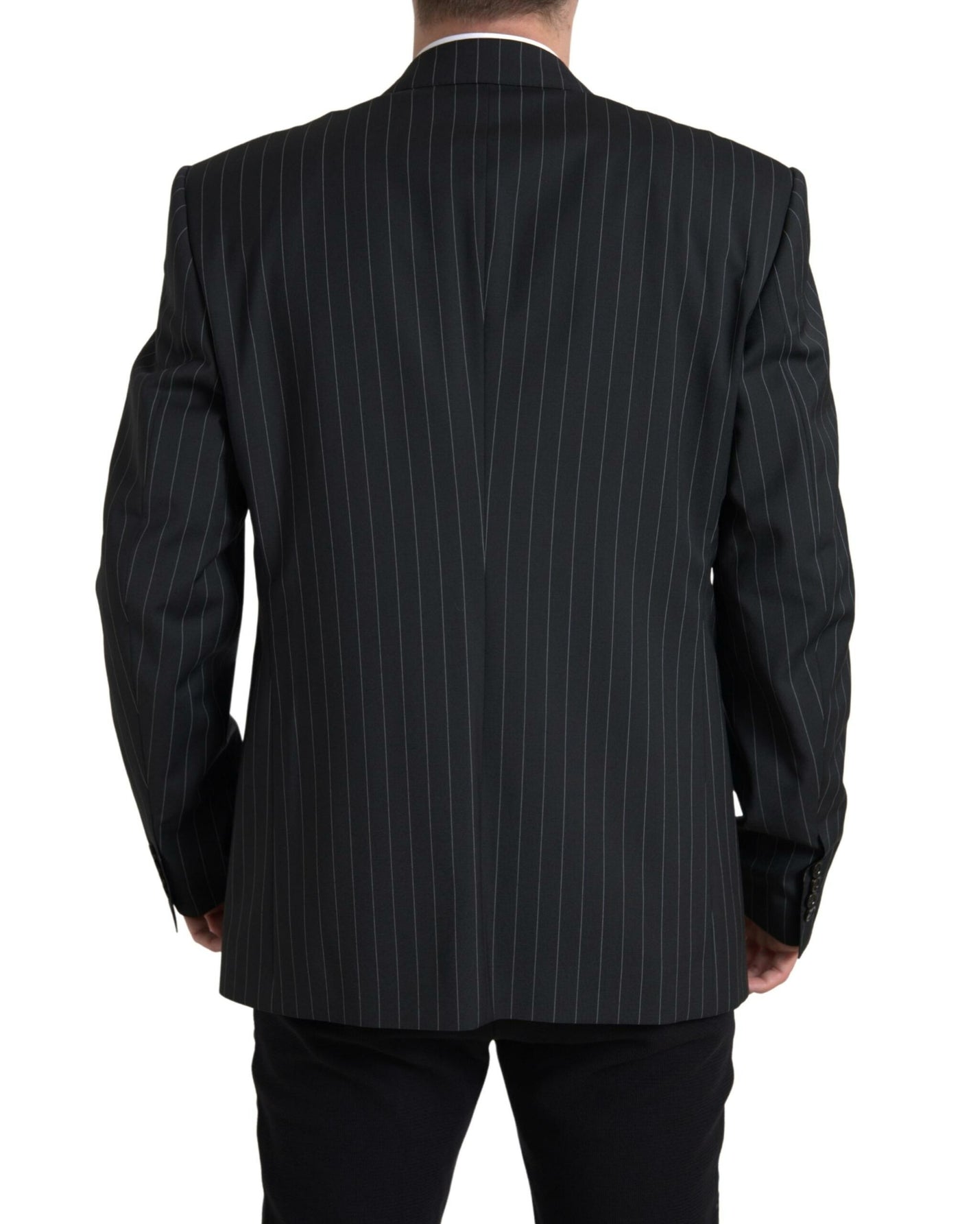 Dolce & Gabbana Schwarz gestreifter einreihiger SICILIA Blazer