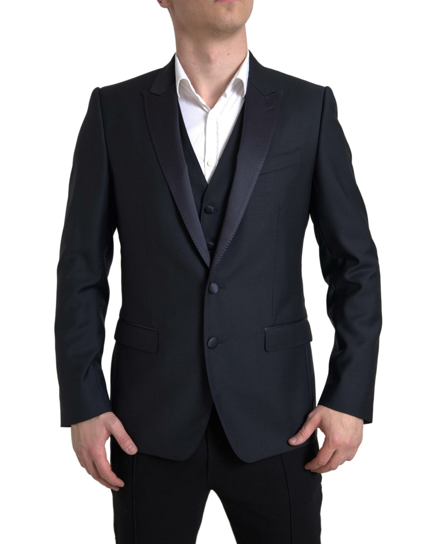 Dolce & Gabbana Blauer 2-teiliger einreihiger MARTINI Anzug