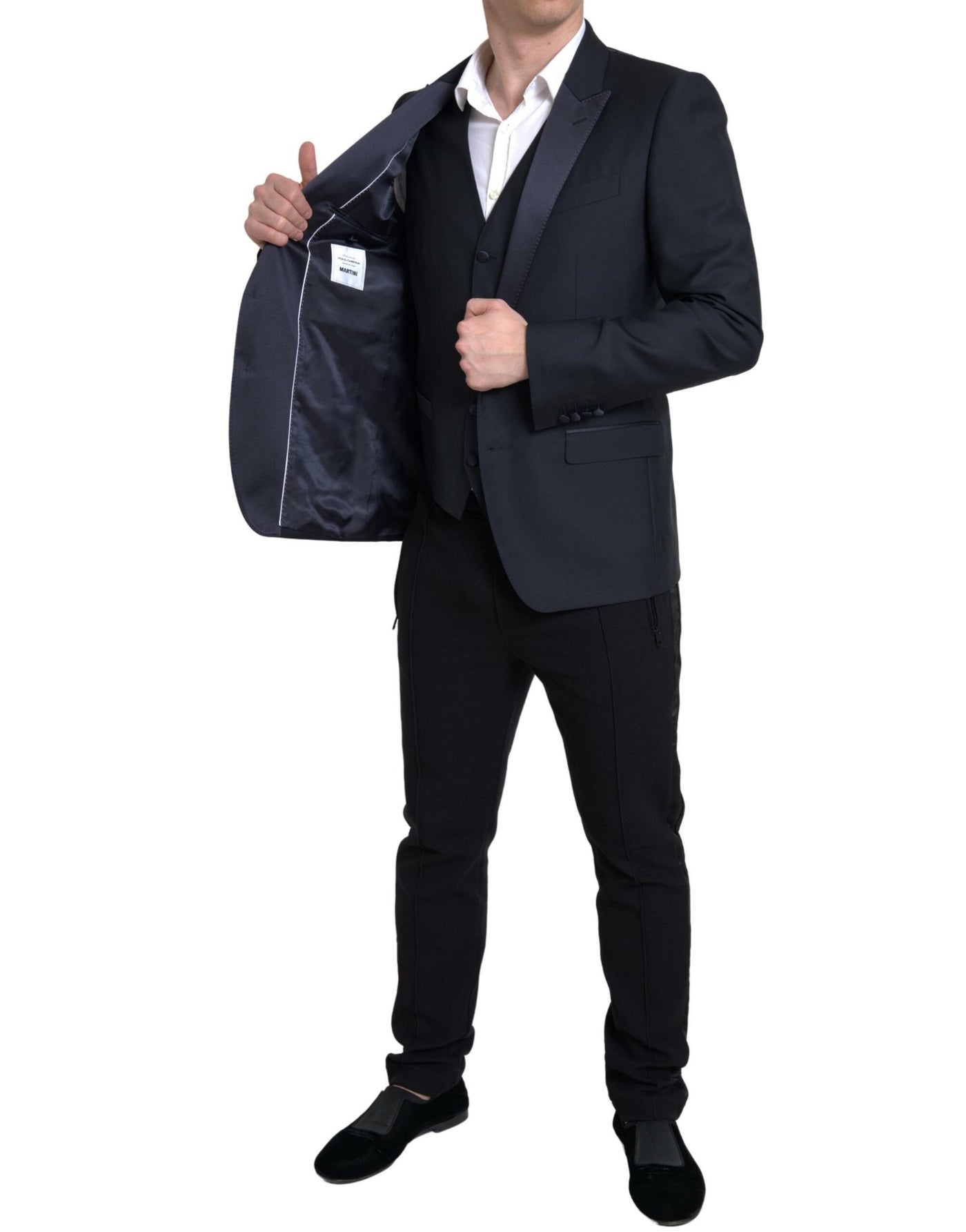 Dolce & Gabbana Blauer 2-teiliger einreihiger MARTINI Anzug