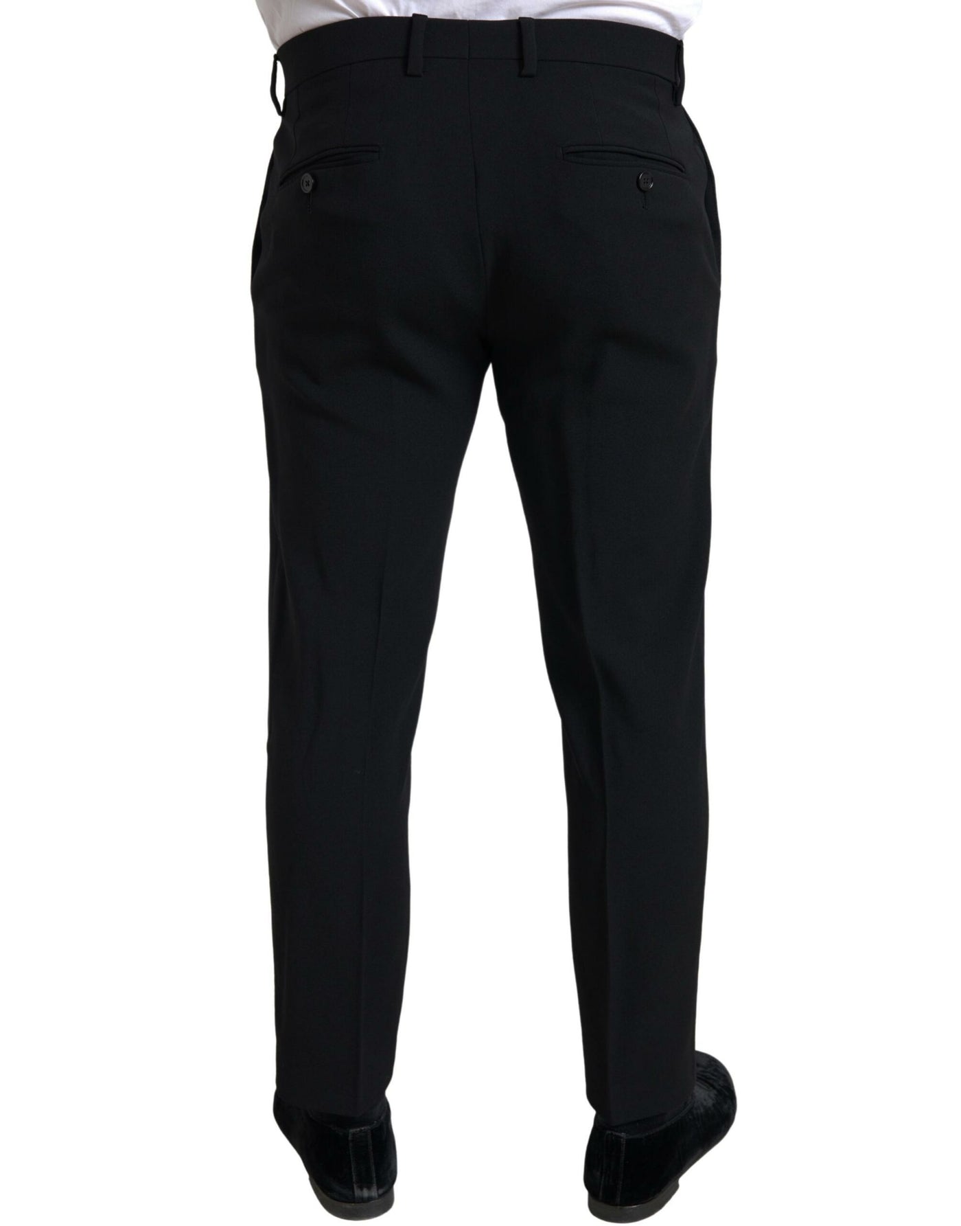 Dolce & Gabbana Schwarzer 2-teiliger Zweireiher SICILIA Anzug