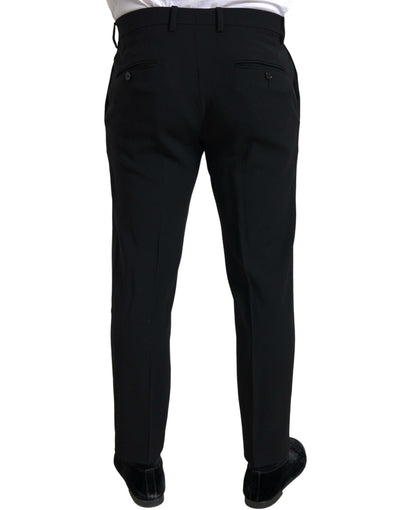 Dolce & Gabbana Schwarzer 2-teiliger Zweireiher SICILIA Anzug