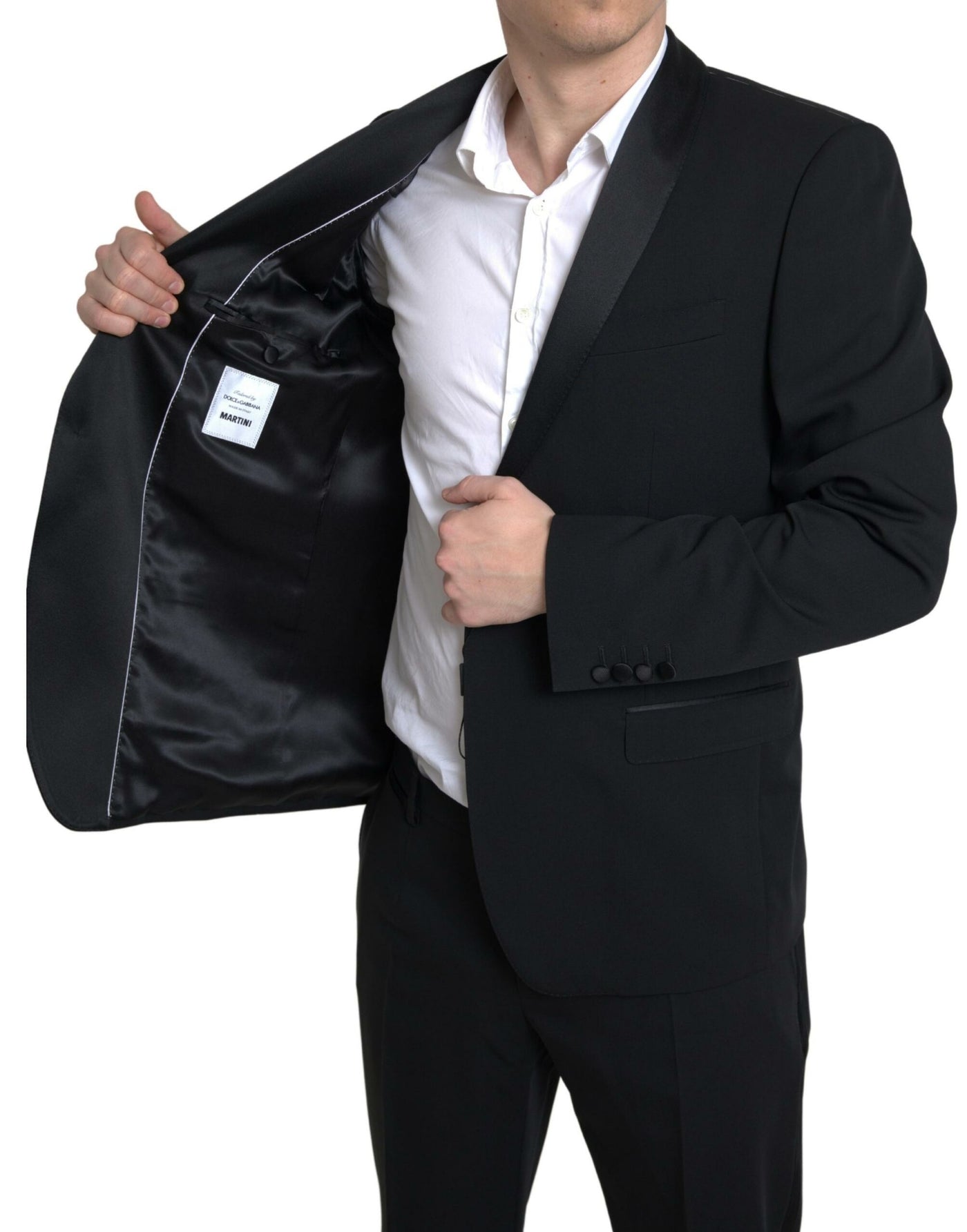Dolce & Gabbana Schwarzer 2-teiliger einreihiger MARTINI Anzug